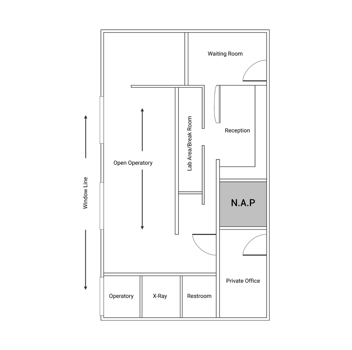 Suite 201 – floor plan